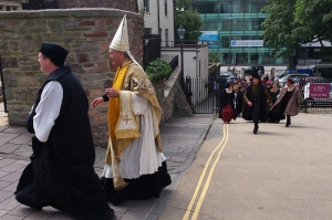 1. Wolf Hall filming Bristol Cathedral Jun14 - image courtesy of Bristol Film Office