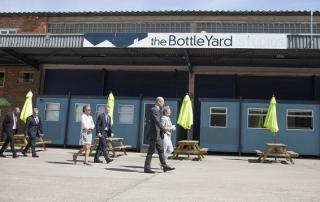 Setting off on the site tour