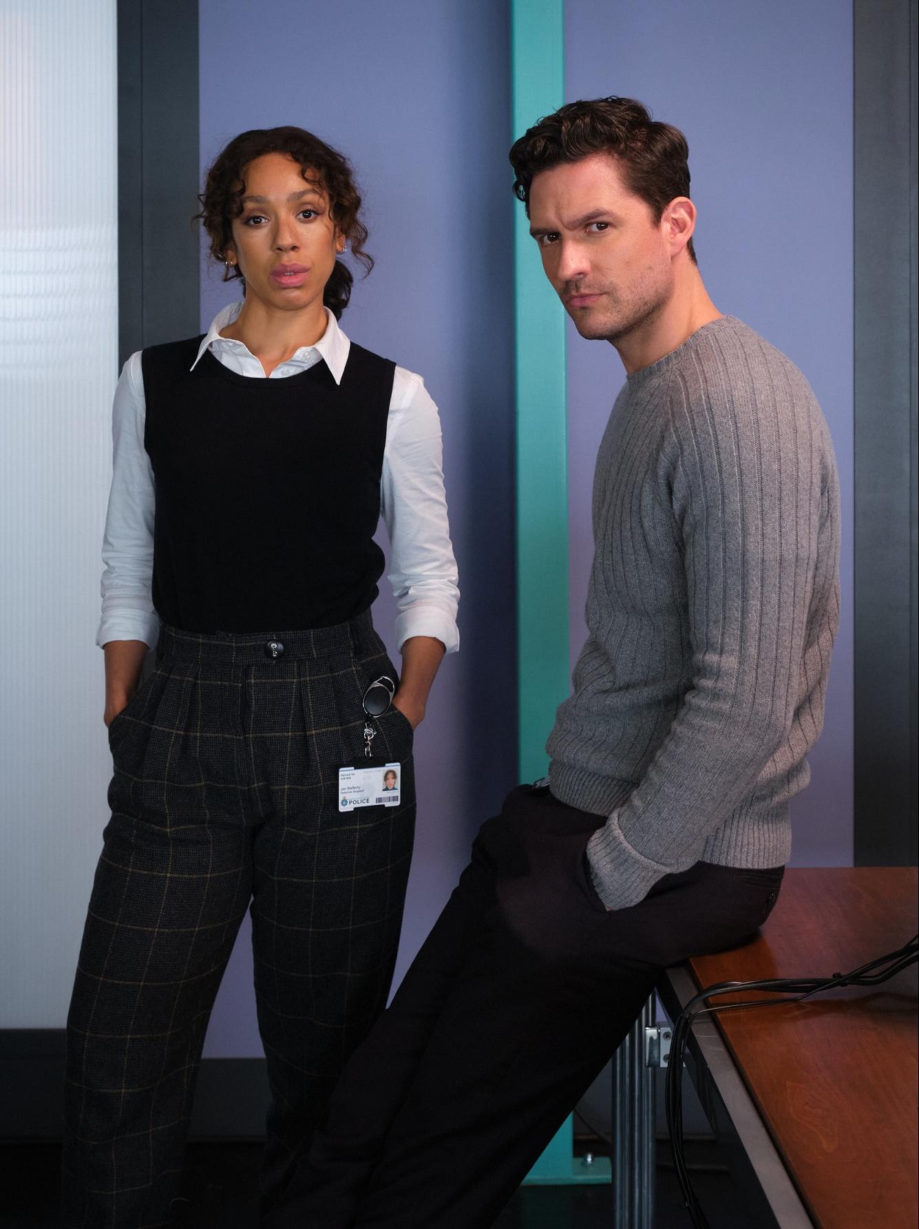 First look - Pearl Mackie & Ben Aldridge in The Long Call - image courtesy ITV