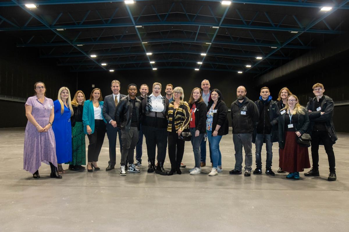 The Bottle Yard team with Gamba Cole and Jayde Adams The Bottle Yard