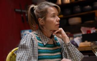 First look: Anna Maxwell Martin in A Good Girl's Guide to Murder (image courtesy BBC)