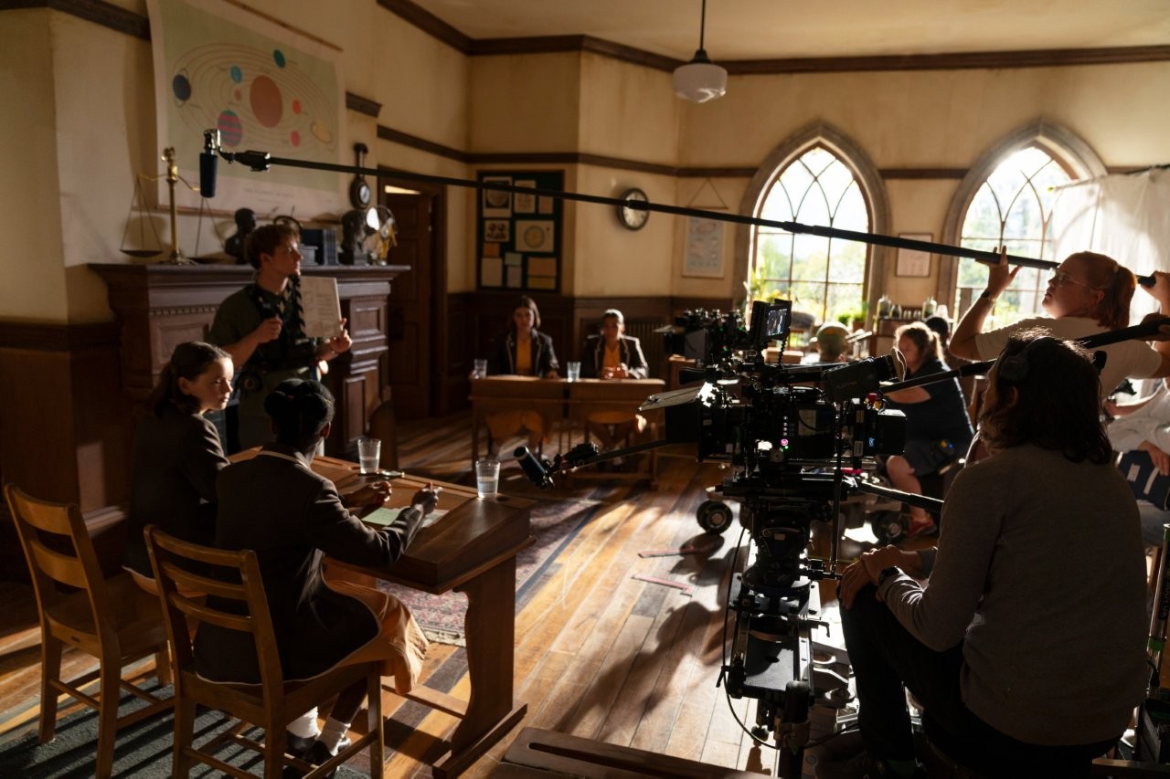 Malory Towers BTS at The Bottle Yard Studios (image: BBC)